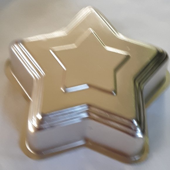 Star Shape Jello Mold Pale Light Pink Copper Preowned Vintage - Picture 3 of 9